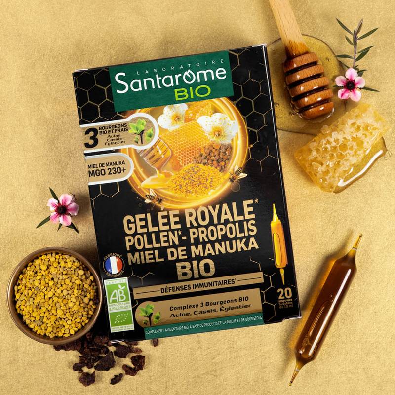 GELEE ROYALE POLLEN PROPOLIS MIEL DE MANUKA BIO