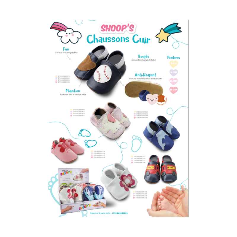 SHOOP'S CHAUSSONS CUIR